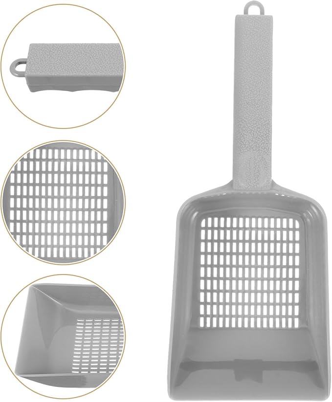DOITOOL Aquarium Gravel Cleaning Shovel with Long Handle, Plastic Sand Scooper for Fish Tank Waste Removal, Portable Aquarium Soil Scoop for Reef and Tank Maintenance