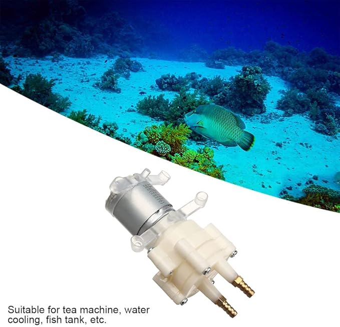 Heyiarbeit 5-12V Electric Diaphragm Pump Water Pumps Self Priming 1.5-2L/Min DC Diaphragm Pump 7mm for Tea Machine Aquarium Water Cooling Fish Tank 1PCS