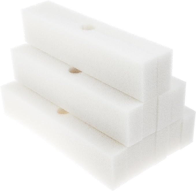 Replacement White Foam Filter Pads Fits Fluval FX4 / FX5 / FX6, Aquarium Bio Sponge Foam Filter Pads (Pack of 12)