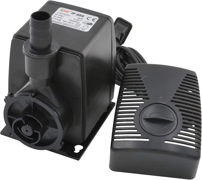 CNZ JP-066 420gph Submersible Pump for Aquarium Small Fountain Hydroponic