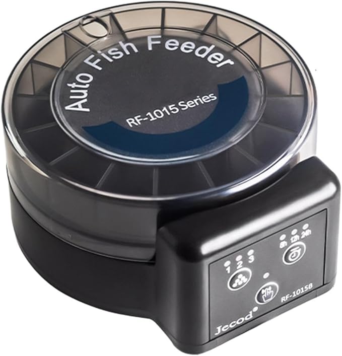 Fish Automatic Feeder - Airtight Separate Compartments Food Dispenser System, 105ml Timed Aquarium Feeding Device, Durable Pet Tank Care Tool | Vacation Turtle Outdoor for Vacation Turtle Outdoor
