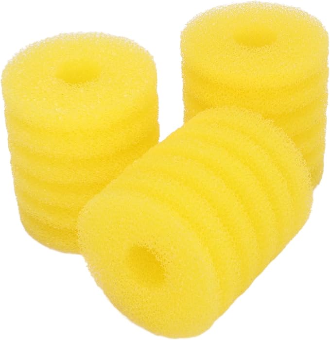Fydun 3Pcs Fish Filter Foam Sponge, Aquarium Cylindrical Sponge,Fish Accessories Rolls for
