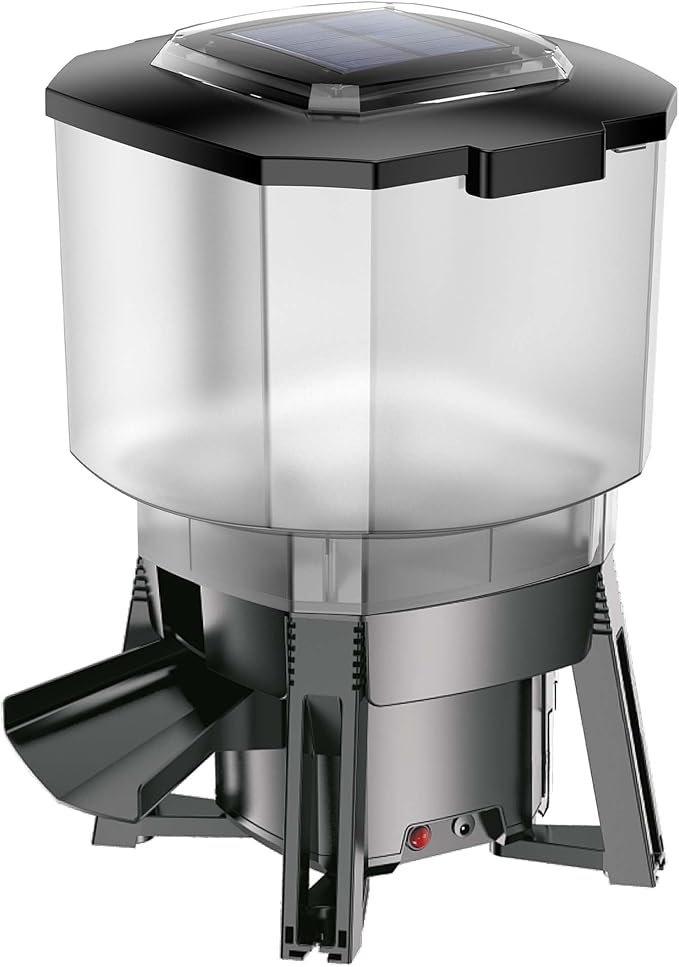 SunSun Automatic Solar Power Pond Feeder 12L Container CFF-212 - Fish Food - Precise Programming, Feeding Control