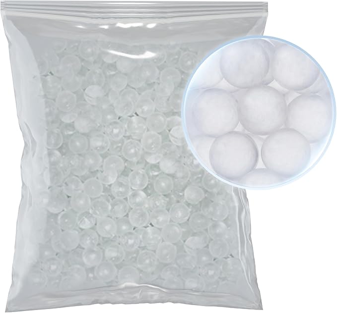 Max Water Anti-Scale Siliphos Crystals (1 LB), Slow-Dissolving Polyphosphate Beads, Anti-Scale Filter Media for Refillable Water Filters, Prevents Scale, Corrosion & Iron Stains