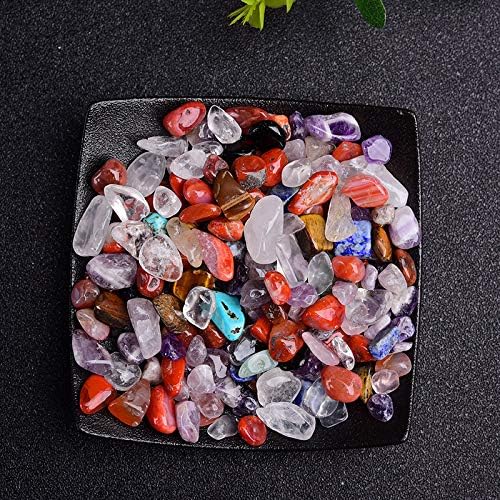 50/100g Natural Stones Gravel Crystals Chip Quartz Minerals Tumbled Agates Specimen Gemstones Home Aquarium Decor,Colorful Crystal,50g