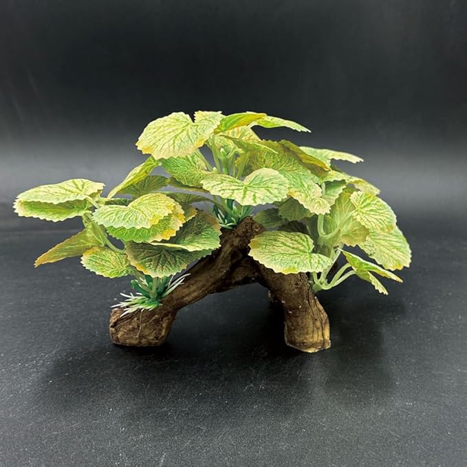 Fish Tank Decorations Aquarium Decor Ornaments Betta Silk Leaf pad Hammock Artificial Driftwood Cave Goldfish Bowl Accessories