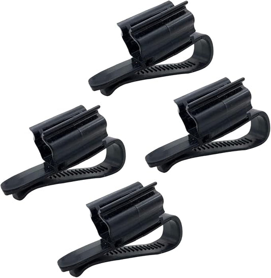 4Pcs Fish for Tank Mounting Clip Water Pipe Hose Holder Multifunction Adjustable Clamp for 0.31""-0.62"" Dia Tub Aquarium Tube Holder, Aquarium Air Pump Accessories Aquarium Pumps and Filters (Black)