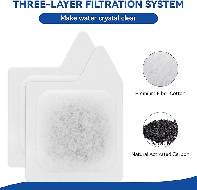12 Pack Replacement Filter Cartridges - XS Replacement for Koller Products Extra Small Fish Tanks Filter, Refilled Filter Cartridges (XS) Size for Aquarium Kits Less 3 Gallons Aquarium Accessories