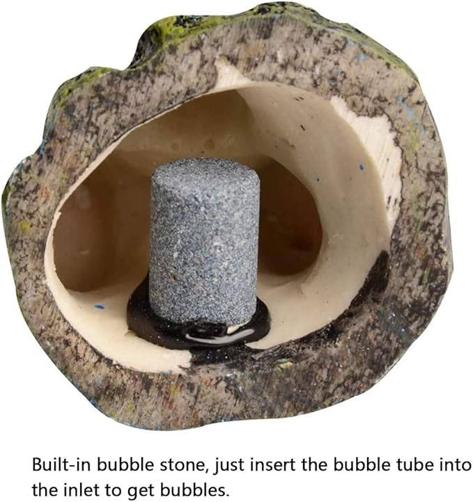 Air Stone Cylinder Bubble for Aquarium Fish Tank Hydroponics Pump Airstones Diffuser Hydroponics Pump Aquarium Decor Air Bubble Stone Diffuser Bubbler Pump for Aquarium Fish Tank Ornament Decoration
