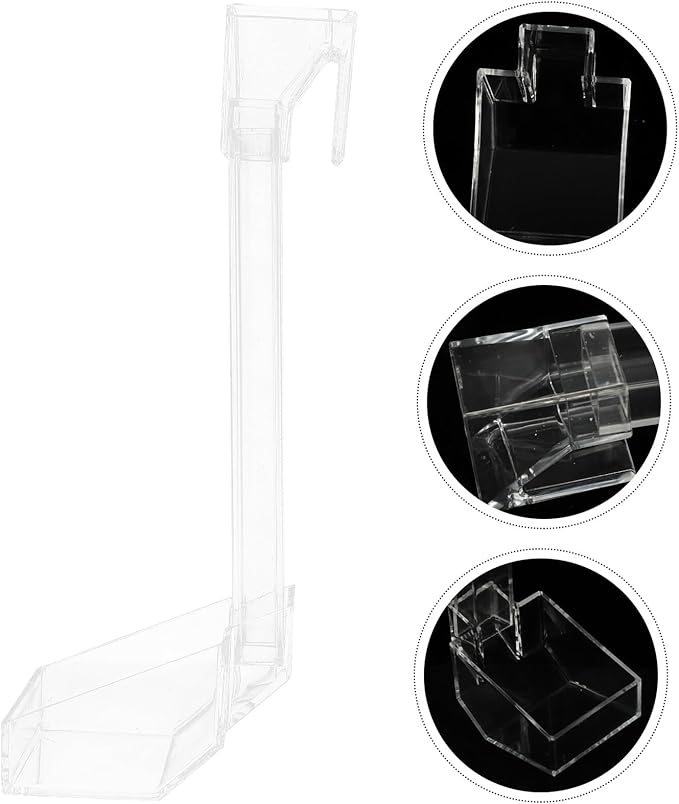 Uonlytech Acrylic Aquarium Fish Feeder and Shrimp Tank Feed Tube 21cm Automatic Feeding Ring for Precise Shrimp and Fish Food Dispensing in Aquatic Tanks