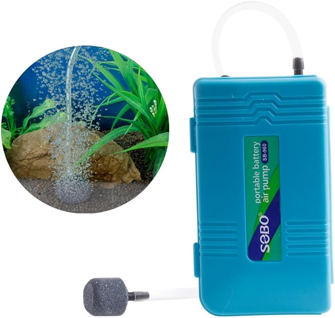 Portable Battery Air Pond Powered Pump Oxygen Backup for Aquarium Fish Tank