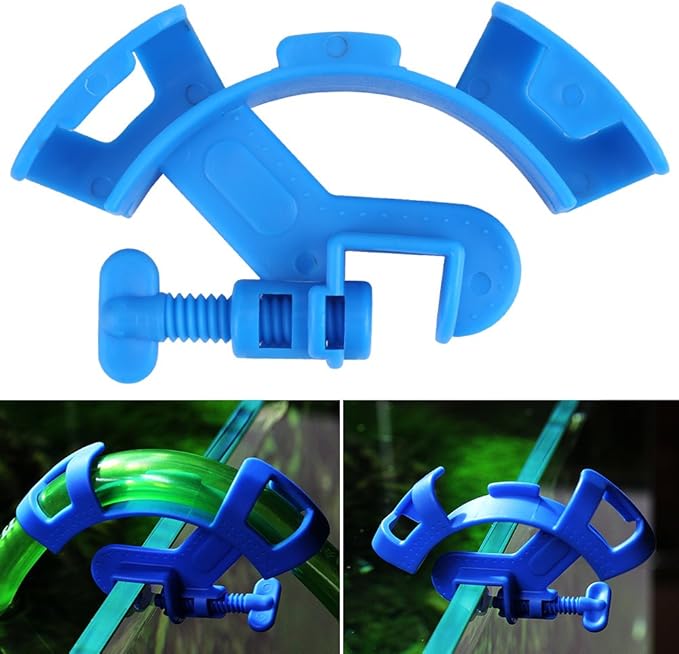 FILFEEL Aquarium Hose Holder, Adjustable Mounting Clip Water Pipe for Mount Tube Plastic Fish Filter and Fixed Clamp Clip
