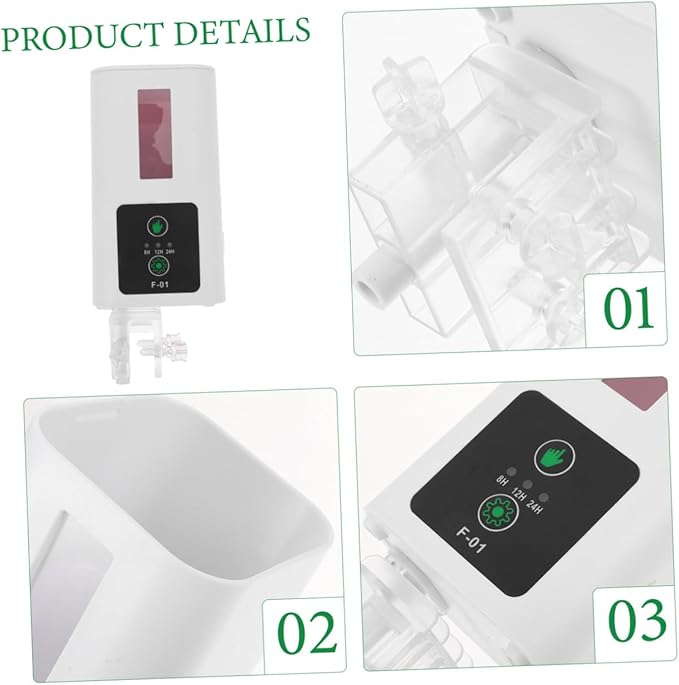 Automatic Fish Feeder with Feeding Ring Intelligent Timed Aquarium Feeder for Turtle and Fish Tanks for Home Aquarium Supplies