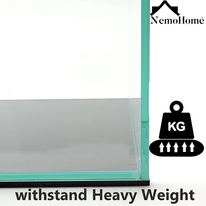 Aquarium Leveling Mat- Compressible Neoprene Foam, Water resistant, Heavy weight support, and Easy to Cut for Fish Tank Stability, Black (24x36 in)