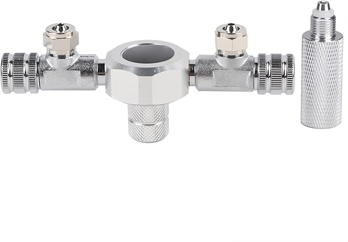 KIMISS Multi Ways Distributor Aquarium Regulator CO2 Splitter Valve Fish Multi Ways Distributor (2 Passes)