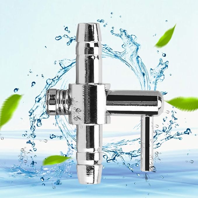 5 Piece Stainless Steel Aquarium Fish Air Pump Control Valves Single Head Air Valve