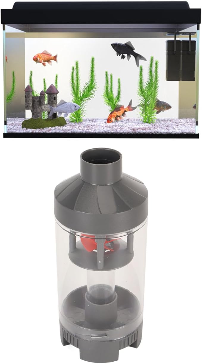 Aquarium Internal Filter, Fish Tank Filter Plastic Quiet Practical Secure Anti Seize Improve Water Quality, Fish Tank Toilet Suitable for Aquarium Fish Tank