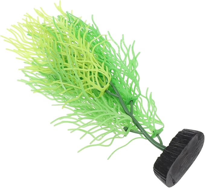 STOBOK 1Pc Artificial Aquarium Plants, Artificial Hornwort Plant Coral Decor Fish Tank Plants Coral Reef Decor Seaweed Decor for Aquarium Decorations Ornaments, Green