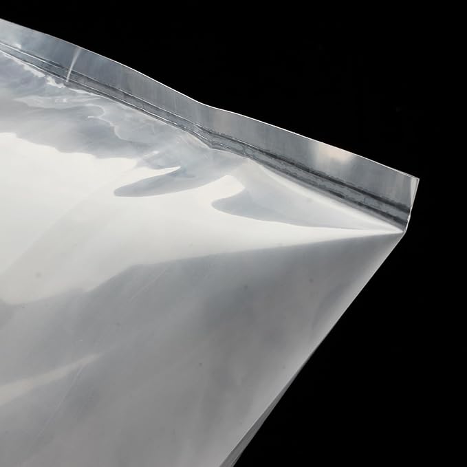 50 Pack Clear Live Fish Transport Bags, 14x8 Inches Aquarium Bags 3.15 Mil Extra Thickness Transporting Shipping Double Seal Containers for Small Live Fish Shrimp