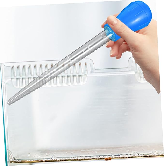 2Pcs Aquarium Gravel Vacuum Pump Handheld Fish Tank Cleaner with Extension Tubes for Easy Water Removal Material Strong Suction Convenient Operation