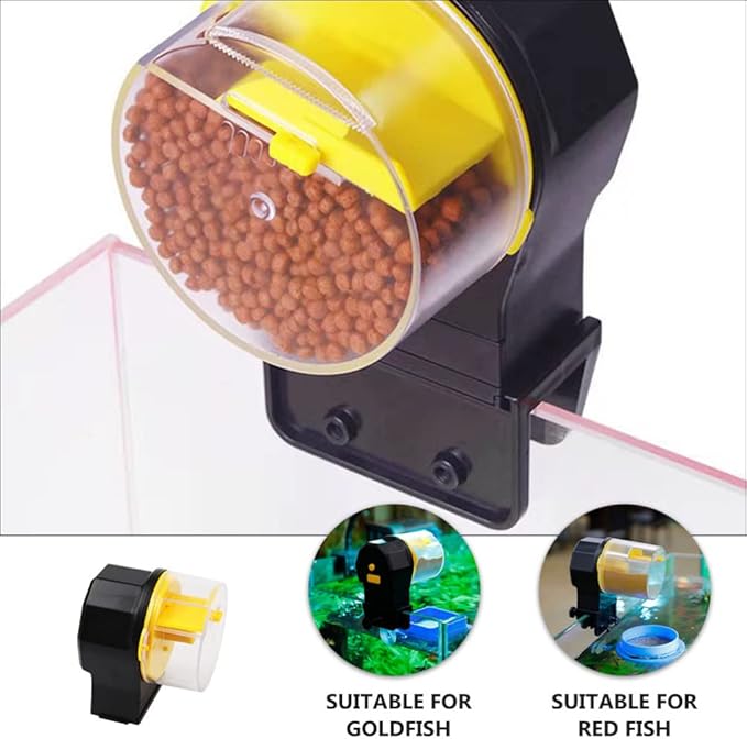 BESPORTBLE 1set Automatic Fish Feeder Clock Timer for Aquarium Vacation Fish Feeder Spacious Food Box Easy to Clean Design