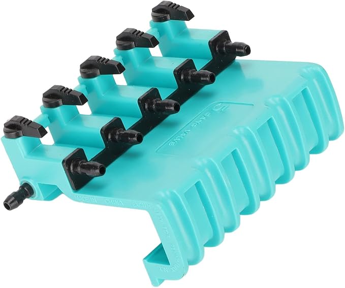 Aquarium Air Control Valve, 5 Way Plastic Fish Tank Oxygen Pump Splitter with Anti Backflow Protection for Aquariums Fish Ponds