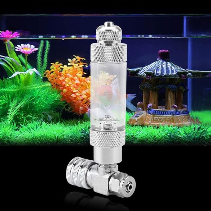 Carbon Dioxide Refiner, CO2 Regulator Needle Check Valve Bubble Counter Carbon Dioxide Atomiser for Aquarium Plants Fish (04#)