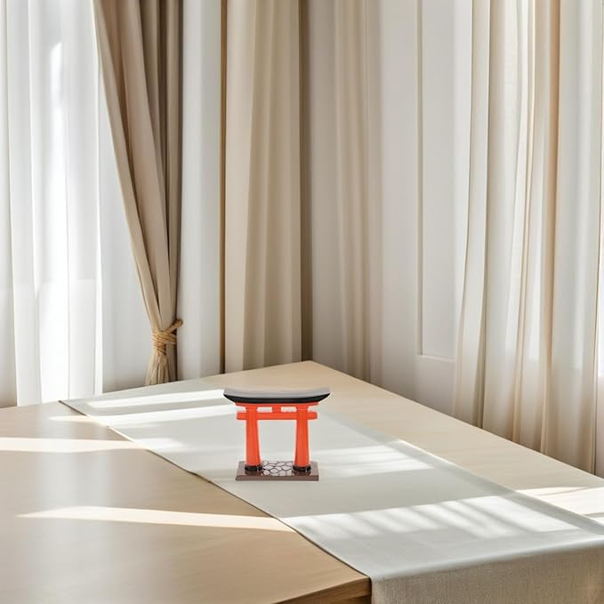 Japanese Torii Gate Miniature Resin 1pc Aquarium Zen Garden Ornament Scenes and Japanese Landscapes Decoration for Sand Table, Heavy Duty Torii Statue