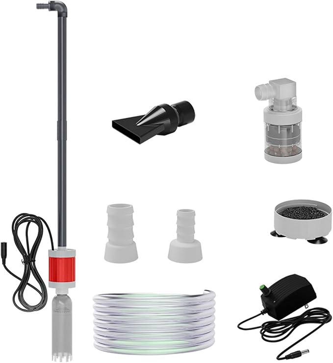 Water Change Aquarium Gravels Systems for Sand Maintenance and Water Circulations Control Multifunctional Aquarium Press Type Waste Suction