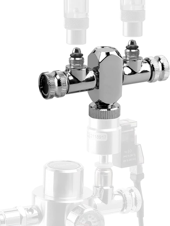 Aquarium CO2 Splitter Regulator Valve 2 Way, Dedicated to CO2 Generator