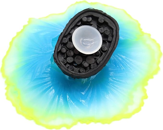 Besimple Artificial Coral Ornament Glowing Effect Resin Aquarium Plants Coral Aquarium Fish Tank Decorations(Blue)