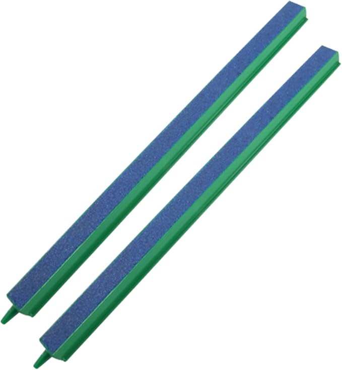 CNZ® Fish Tank Air Bubble 2-Piece Air Stone Bars Green/Blue (10-inch)