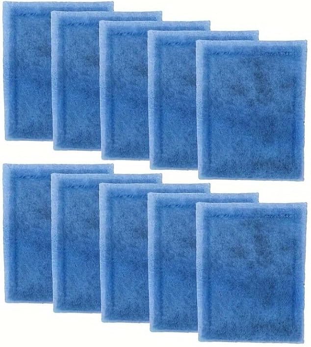 Aquarium Filter Cartridge,Compatible for Aqua-Tech 10-20 Power Filters, Replacement for AquaTech EZ-Change #2 Fish Tank Power Filter Cartridge Replacement (10 Pack)