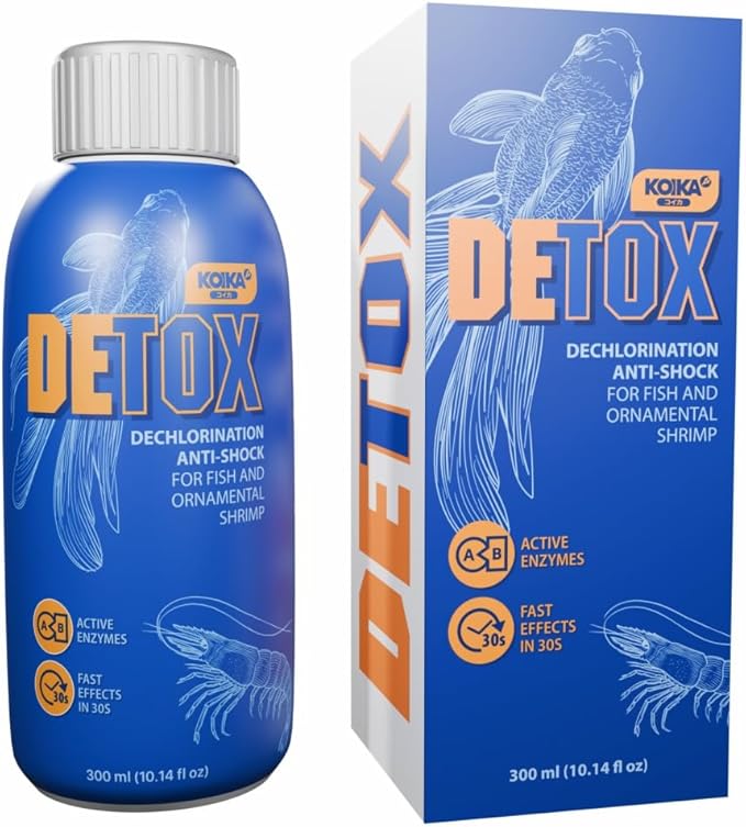 KOIKA Aquarium Water Conditioner for Fish Tank – Tap Water Dechlorinator & Clarifier, Anti-Shock for Fish & Ornamental Shrimp (300ml / 10.14 fl oz)