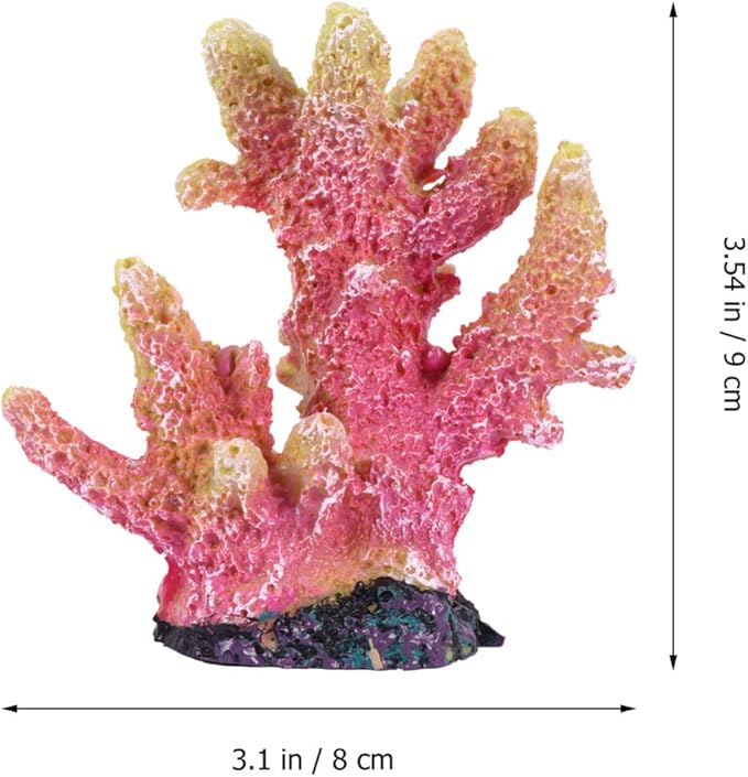 balacoo Creative Artificial Coral Reef Aquarium Decoration Realistic Resin Coral Ornament for Fresh Saltwater Fish Tank Landscape XL