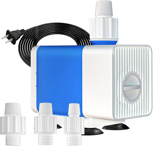 SongLong Submersible Pump 400GPH (1500 L/H 25W) Ultra Quiet with Over Heating Protection 6ft High Lift for Fountains, Hydroponics, Ponds, Aquariums & More…