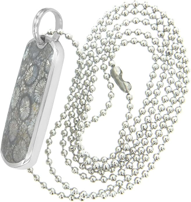 Starborn Gemstone and Meteorite Dog-Tag Style Pendants