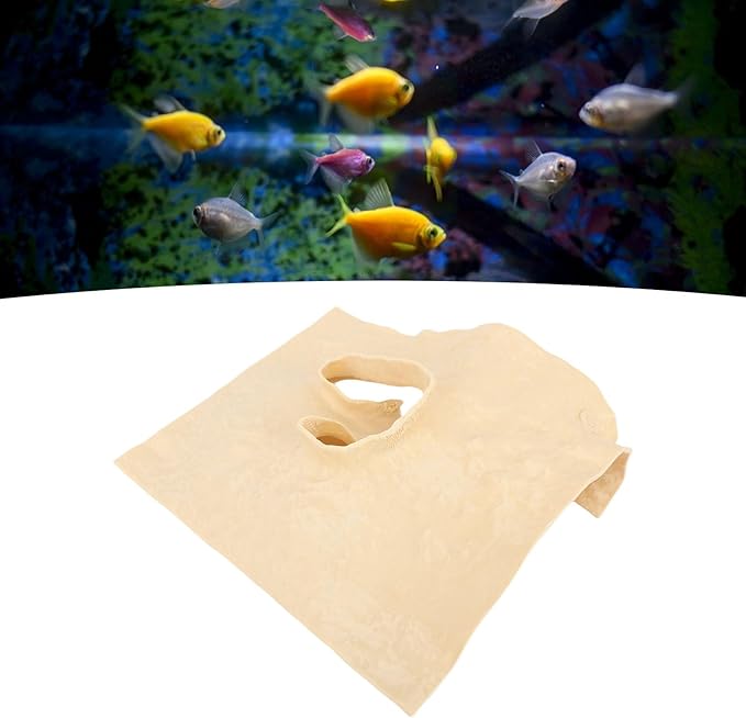 Zerodis 3D Aquarium Cave Decor Ornaments Rock Decor Small Fish Bowl Hide Decoration Exquisite Fish Landscape Hideaway Ornament for Home 3D Aquarium Cave (Sand Yellow)