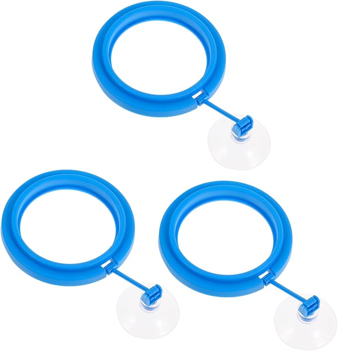 BESPORTBLE Fish Tank Automatic Feeder 3pcs Feeding Ring Lightweight Plastic Floating Food Tray Easy to Clean