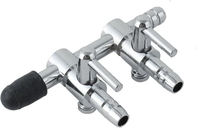 Jardin Aquarium 2-Way Water Air Flow Control Lever Valve, 5mm Tube Diameter