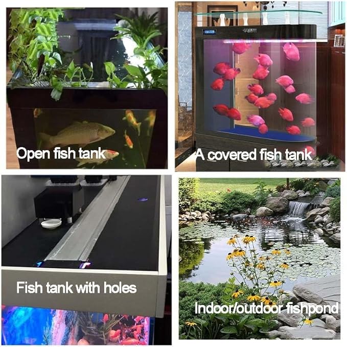 2.8L Solar Automatic Fish Feeder WiFi App Controlled Programmable Timer Multi-Power Supply for Outdoor Ponds and Indoor Aquariums
