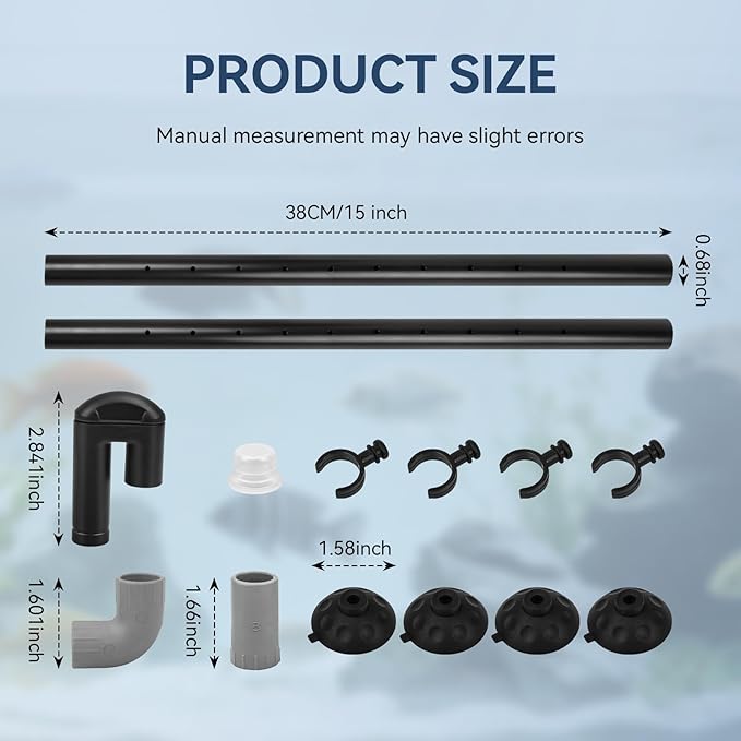 Aquarium Spray Bar Replacement for Fluval Spray Bar kit Compatible with Fluval 06, 07 Canister Filters, Aquarium Filter Water Aeration Accessory (Model: AHGA234)