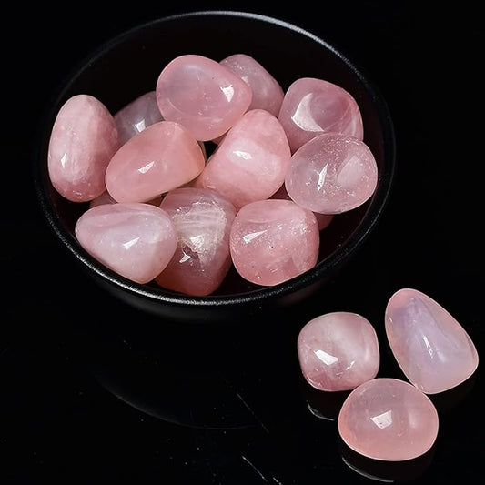 Natural Crystal Gravel Specimen Square Polished Aquarium Fish Tank Home Decoration,Rose Quartz,100g