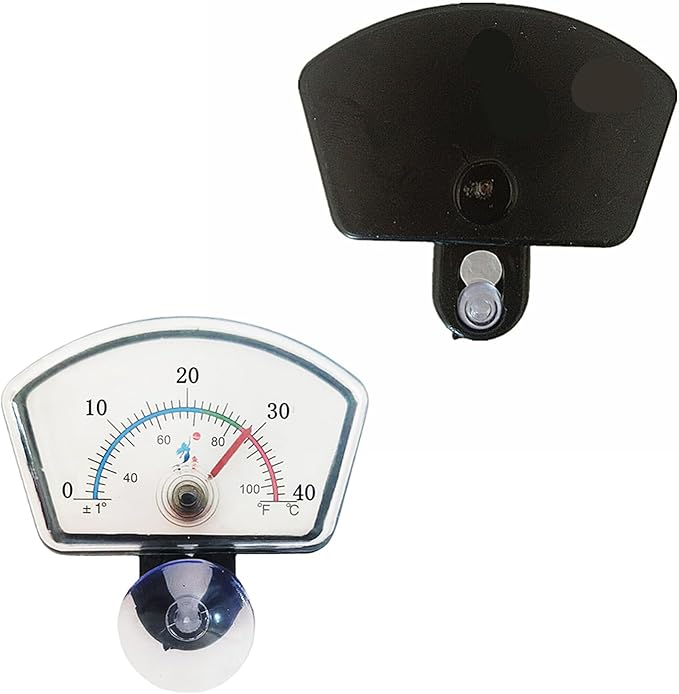 Fish Aquarium Liquid-in-Glass Thermometer Type Cane-shape Thermometer Temperature Meter, Little fat waterproo