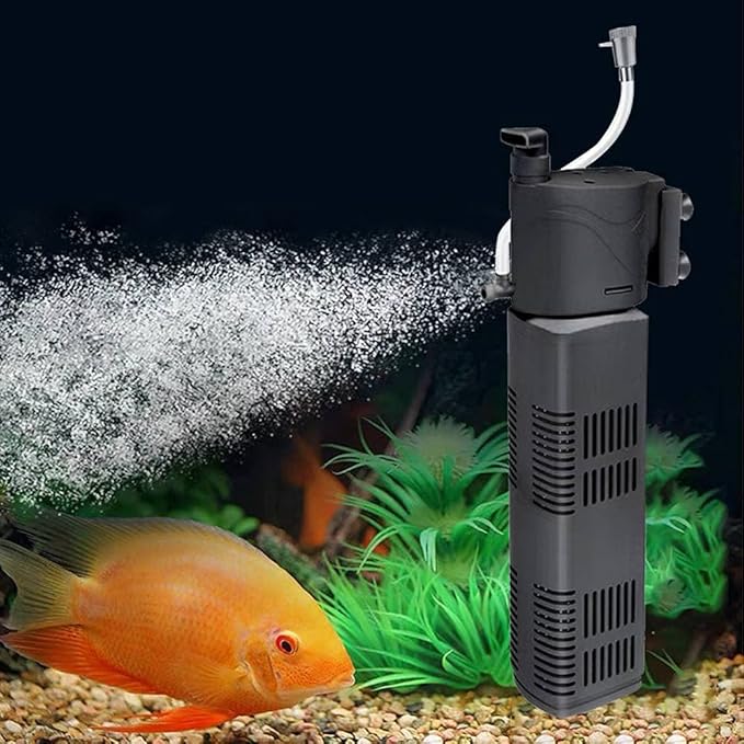 TechnologyMatter 260 GPH Aquarium Internal Filter Submersible for (Up to 90 Gallon) Fish Turtle Reptile Tank Pond