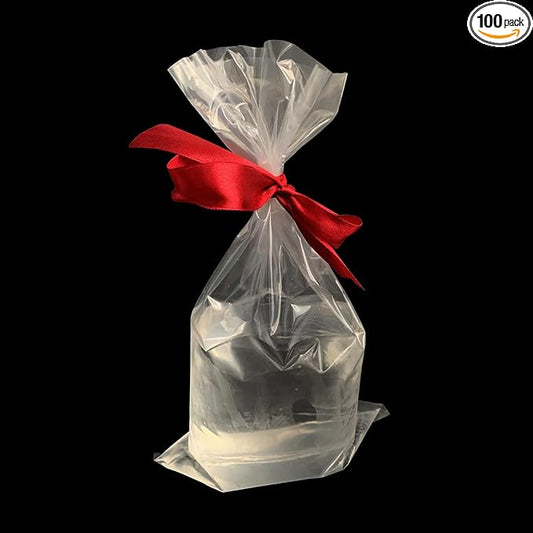 100 Pcs 6"x22" Clear Plastic Fish Bags,3 Mil Thick-Leak-Proof Shipping Bags,for Marine and Tropical Fish Transport,Bottom Seal Storing Leak-Proof Shipping Bags for Live Fish