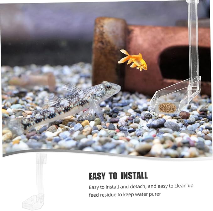 Aquarium Shrimp Feeder Tube Fish Tank Feeding Tube 28cm Fish Tank Accessories Automatic Feeder Container for Betta Vacation Feeding
