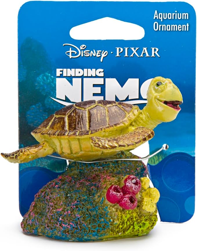 Penn-Plax Finding Nemo Resin Ornament Aquarium Decor, Crush, 3" x 2.5" x 2.5"