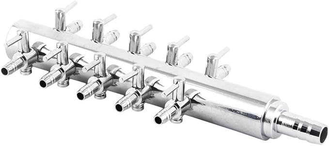 uxcell Aquarium 10 Way Inline Manifold Air Flow Pump Tubing Splitter Lever Control Valve Replacement