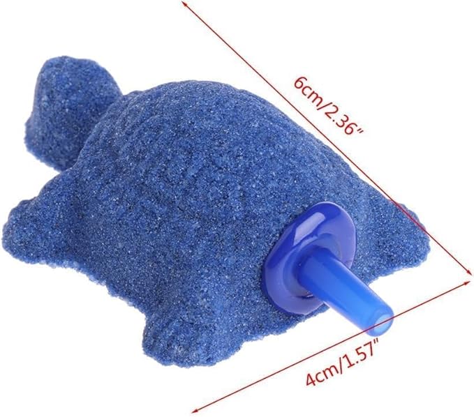 2Pcs Blue Turtle Aquarium Bubble Air Stone Diffuser Fish Tank Aerator Oxygen Pump Ornament Decor Aquarium Air Pump Accessories